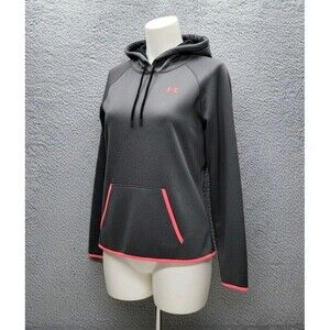 Under Armour Storm 1 ColdGear Icon Hoodie Women's M Gray Pink 1280689 FA 2016